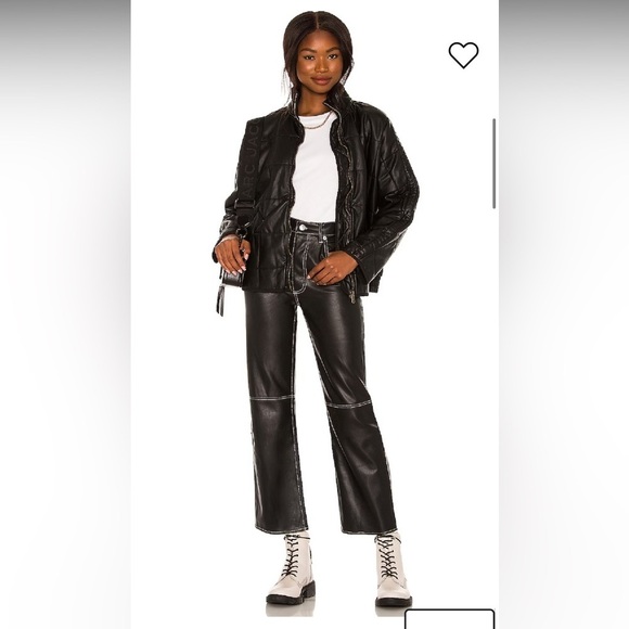 Free People We The Free The It Factor Vegan Leather Pants - Picture 4 of 15